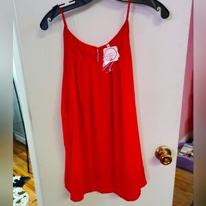 DNA Couture Spaghetti Strap Red Shirt